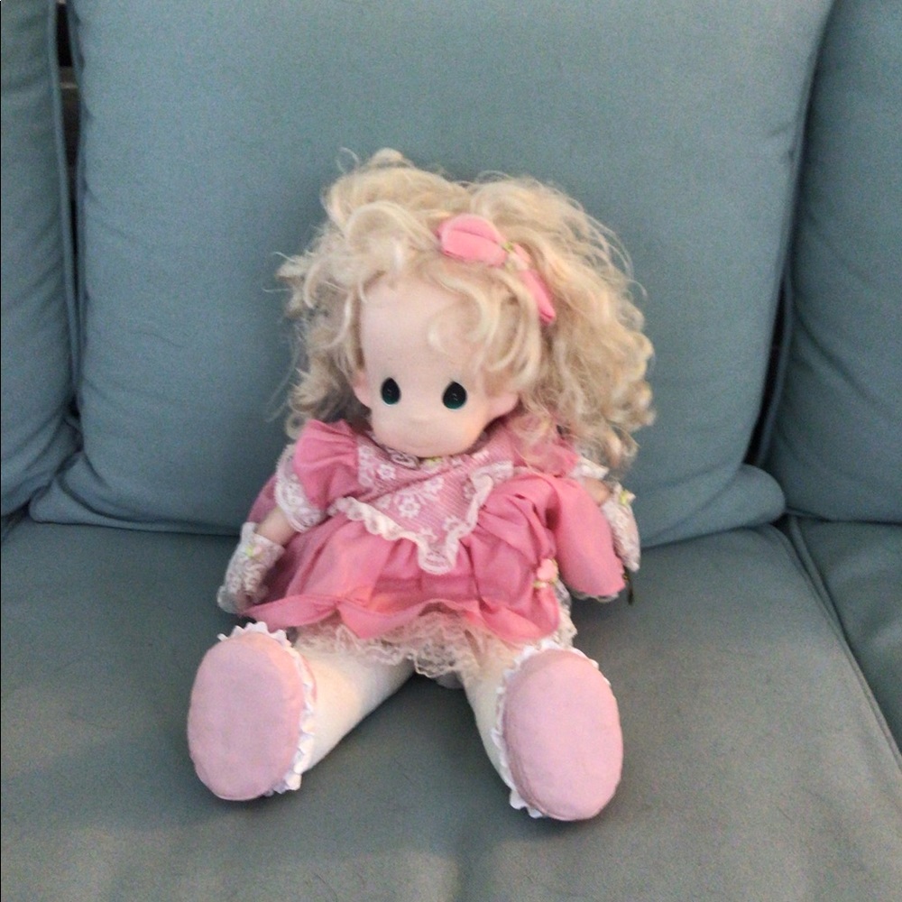 1993 Precious Moments Amber Doll 17" Vintage Sweetheart Series 1053. - Picture 5 of 9